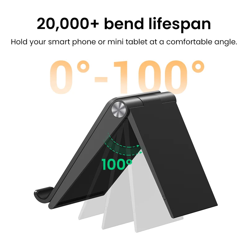 UGREEN Foldable Phone Stand – Desk Holder for iPhone & Mobile Devices