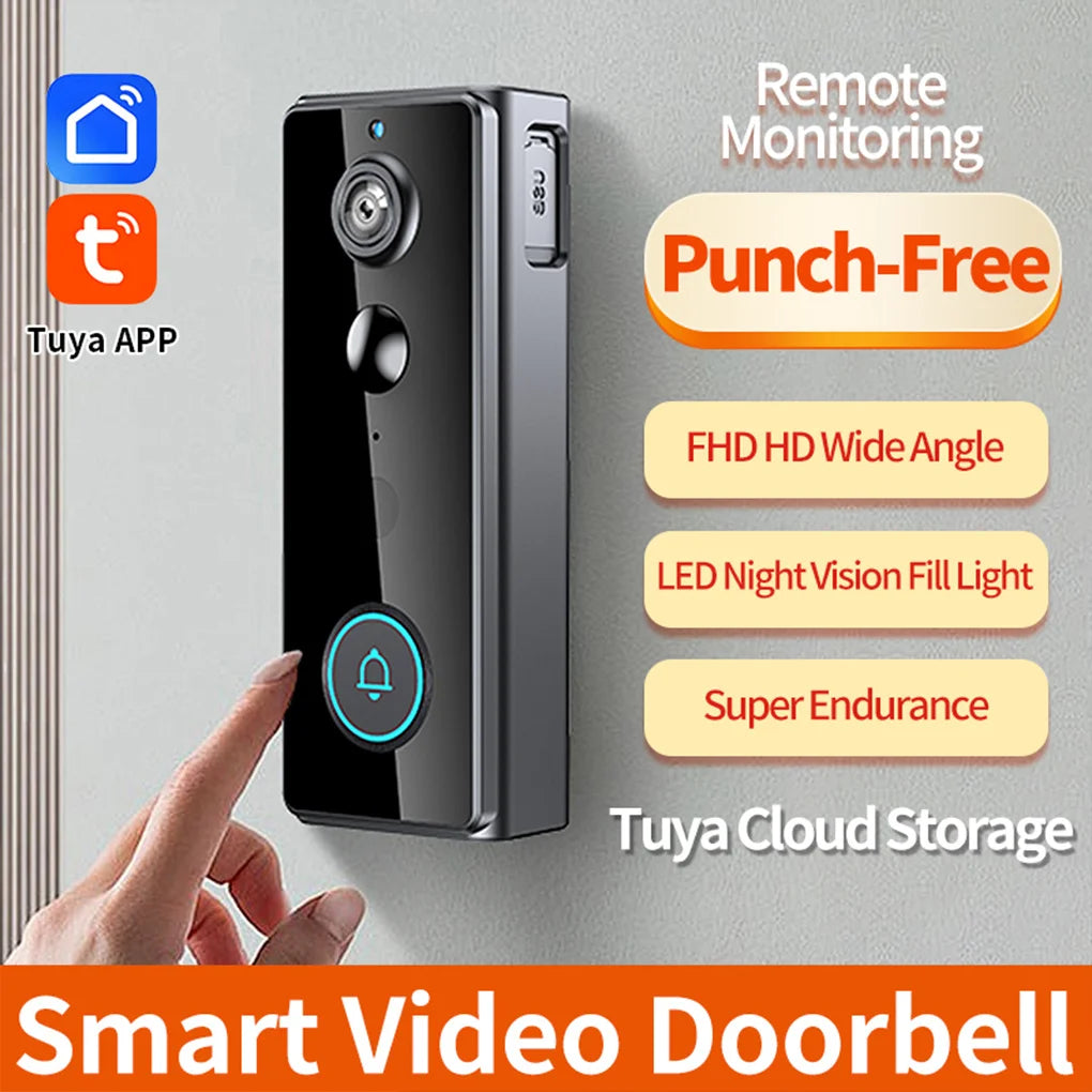 Wireless Smart Doorbell with Camera – WiFi & Night Vision
