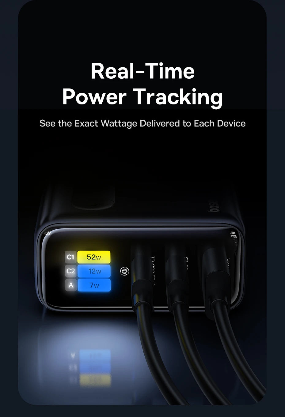 Baseus 100W Fast Charging Display Charger – USB-C for Phone & Tablet