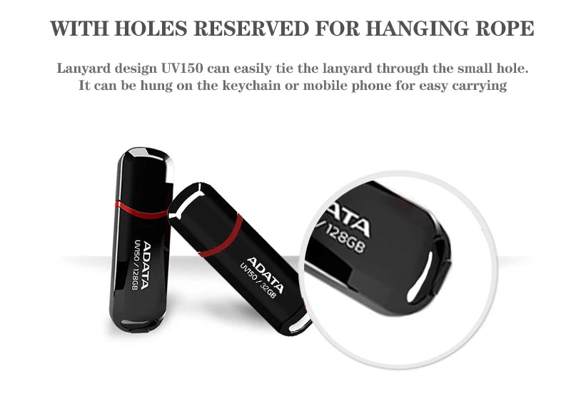 ADATA USB 3.2 Flash Drive – Portable, Easy Use, 32GB-256GB Options