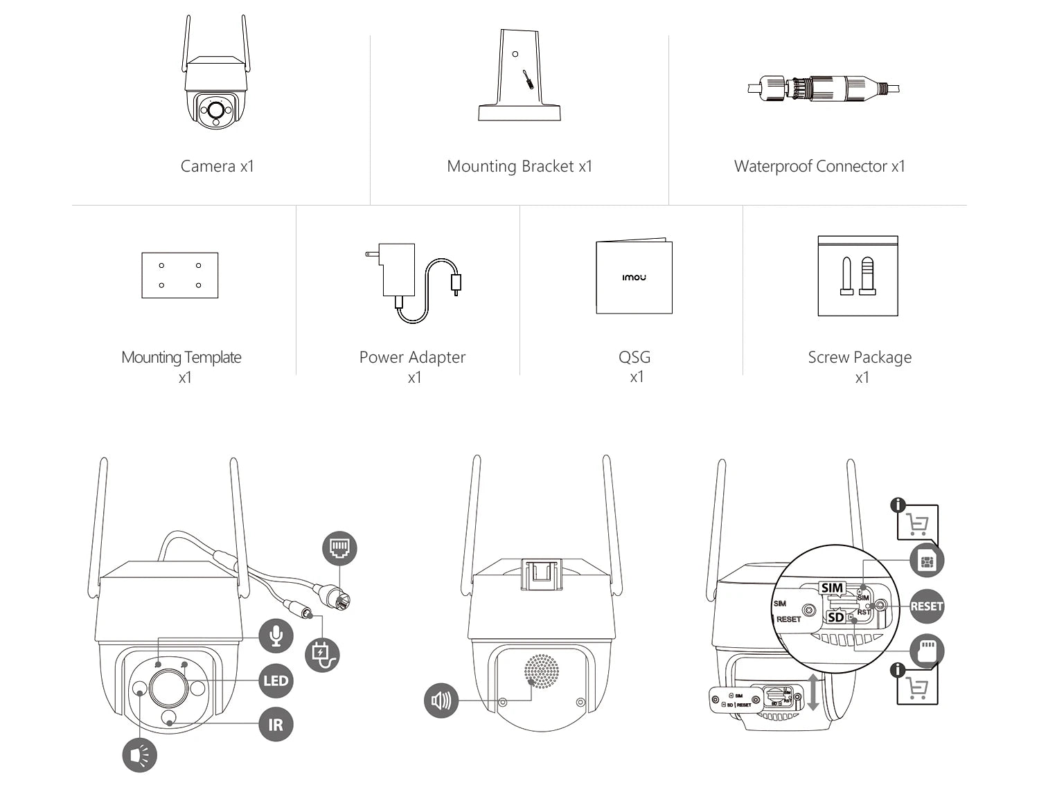 IMOU 3 - 5MP PTZ Outdoor Security Camera – AI Detection & Two-Way Audio