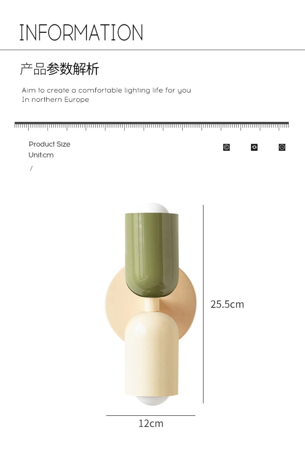 Dual-Head LED Wall Lamp – Modern Nordic Style