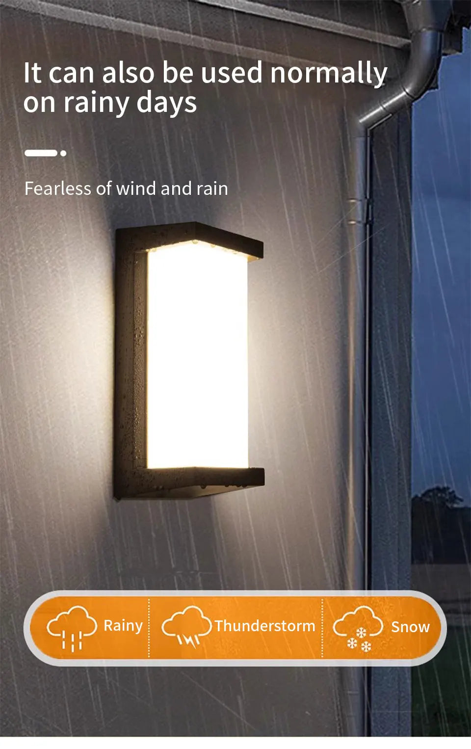 Outdoor Wall Light – Modern LED, AC110-220V, Sensor