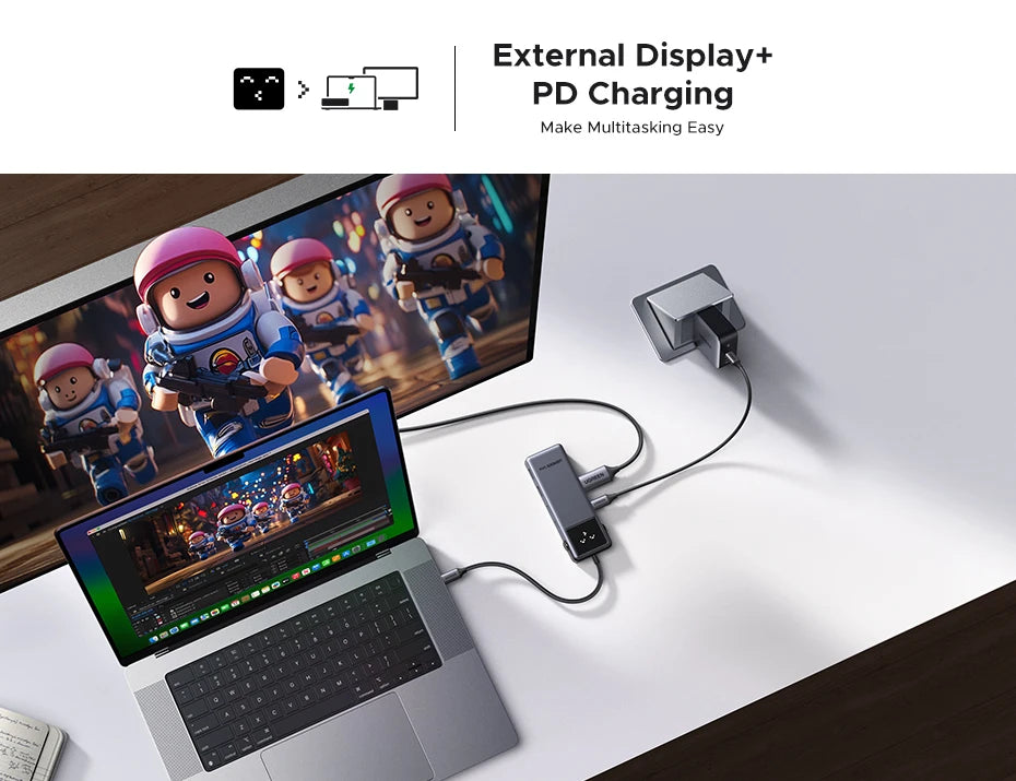 UGREEN Uno USB-C Hub – 6-in-1 Docking Station for MacBook & Laptop