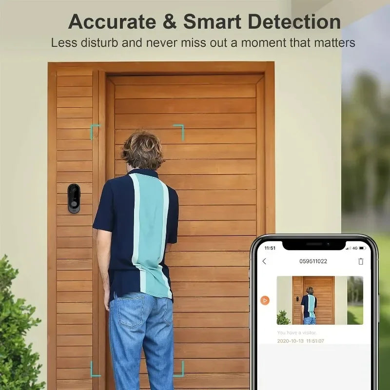 Tuya WiFi Video Doorbell – HD Camera & Outdoor Security