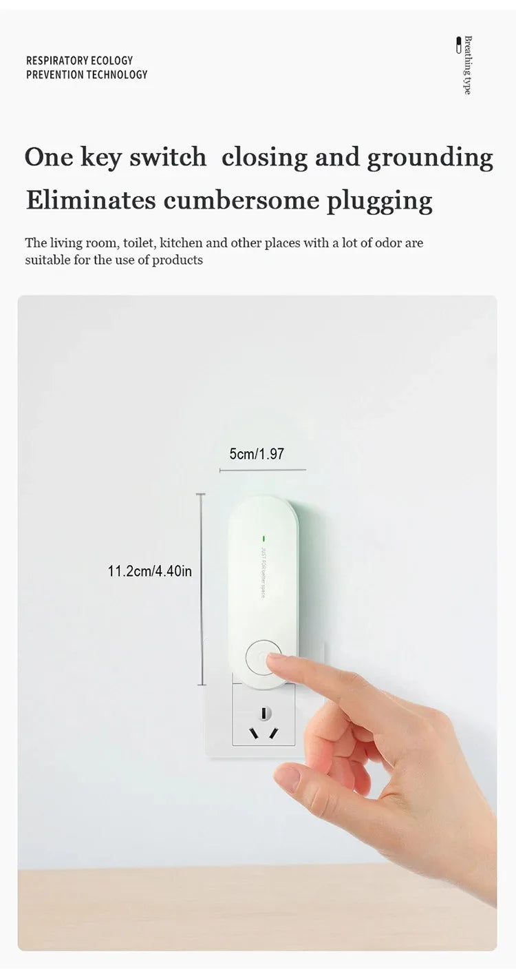Portable Anion Air Cleaner – Compact Smoke & Odor Freshener