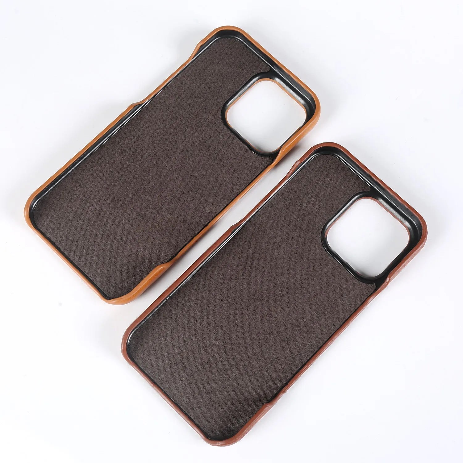 Premium Genuine Leather Card Slot Case for iPhone 15–17 Series – Vintage Wallet Cover
