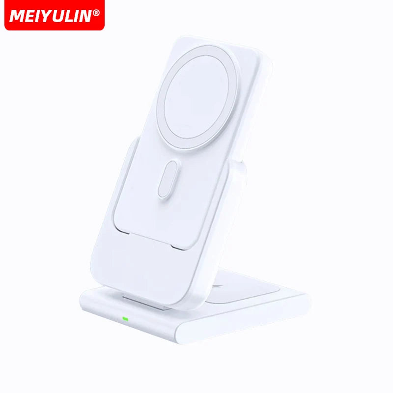 Portable 3-in-1 Wireless Charger – 10000mAh Power Bank for Apple Devices