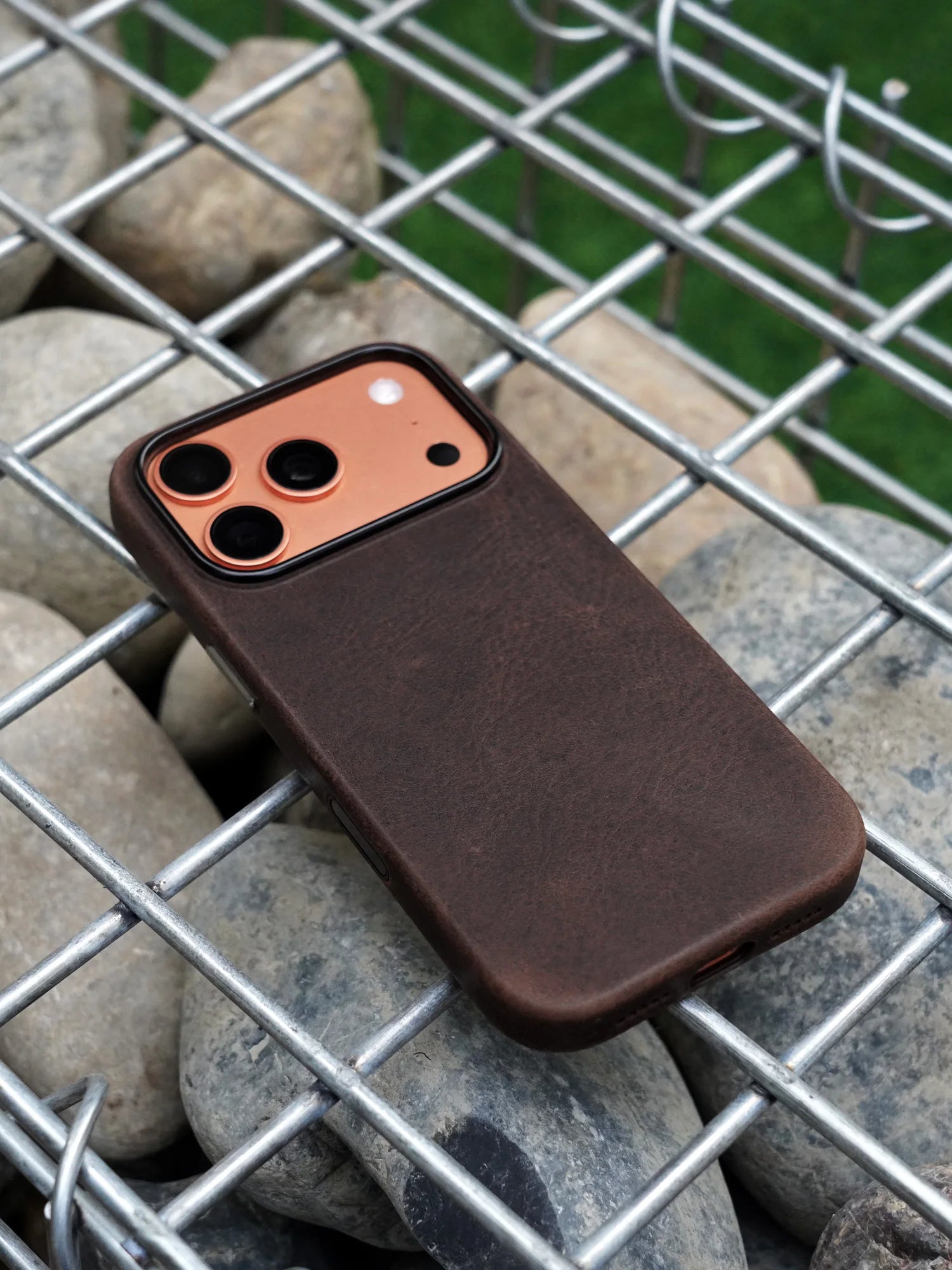 YMW Magnetic Genuine Leather MagSafe Case for iPhone 14–17 Series