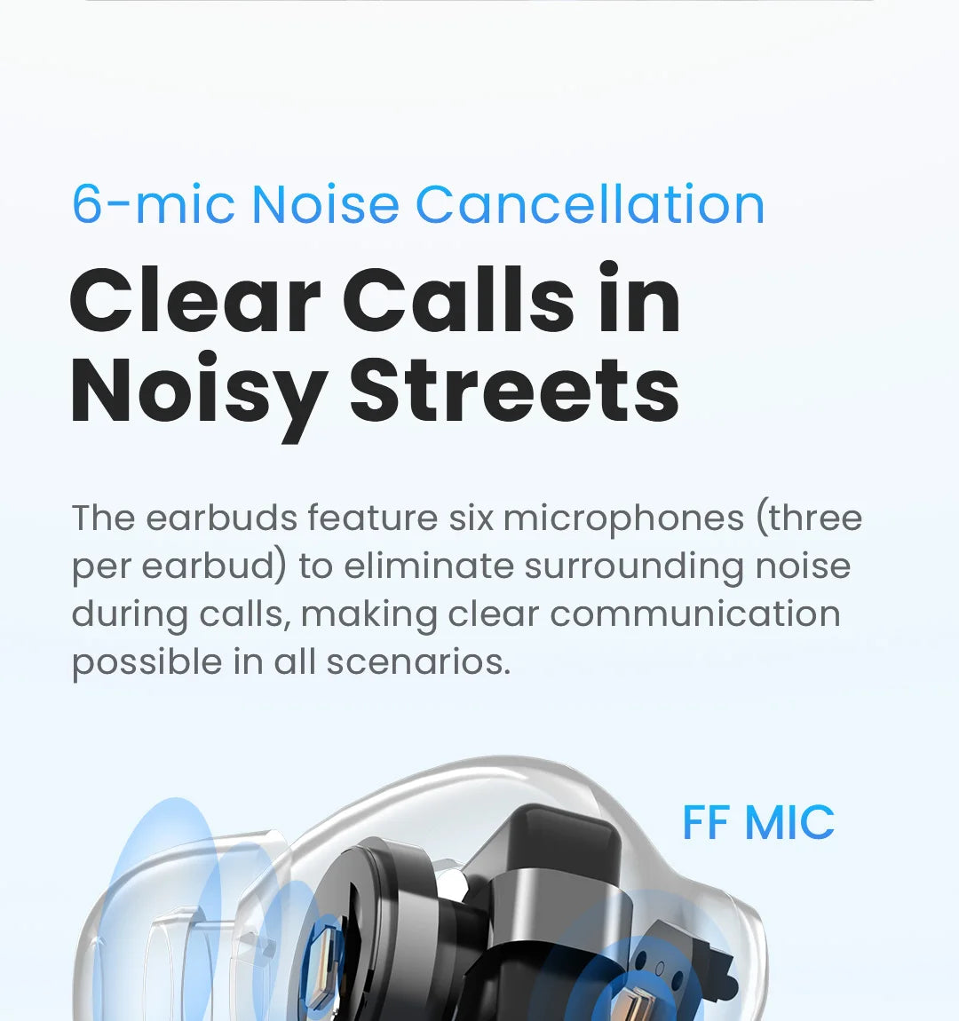 HAYLOU Mori Pro ANC Wireless Earbuds Bluetooth 5.4 Headphones 43dB Hi-Res Audio Noise Cancellation 6 Mics Earphones 28Hrs