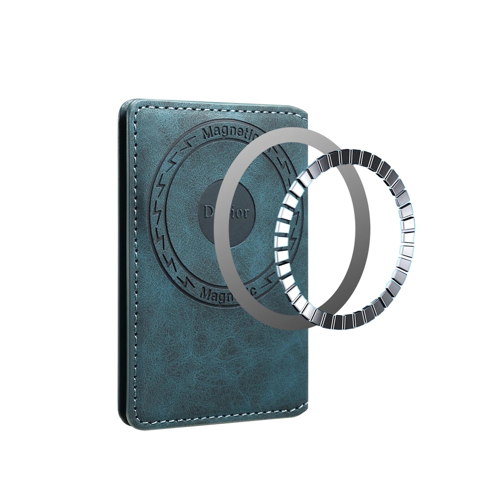 Denior Magnetic card case for all Magsafe functions PU leather card case