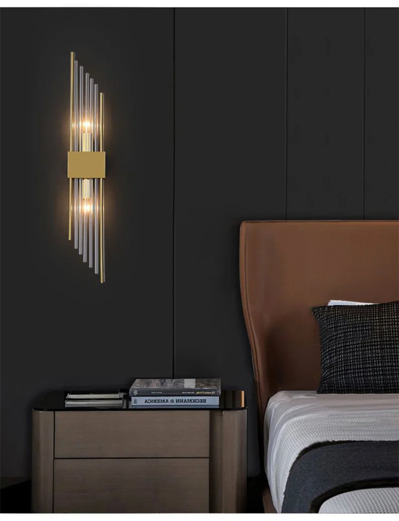 Luxury LED Gold Wall Sconce – Indoor Designer Lighting
