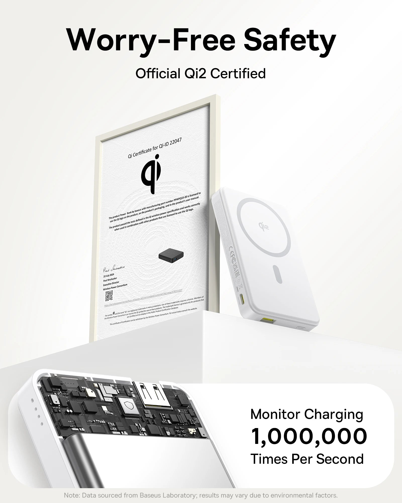 Baseus Qi2 Magnetic Power Bank 10000mAh – Fast Wireless & Wired Charging