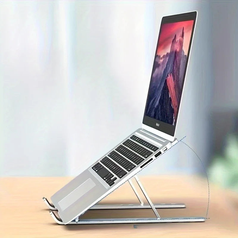 Portable Foldable Laptop Stand – Adjustable Height & Heat Dissipation