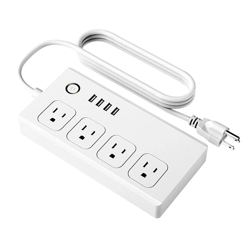 Zigbee Smart Power Strip – 1- 4 AC Outlets & 4 USB Charging Ports