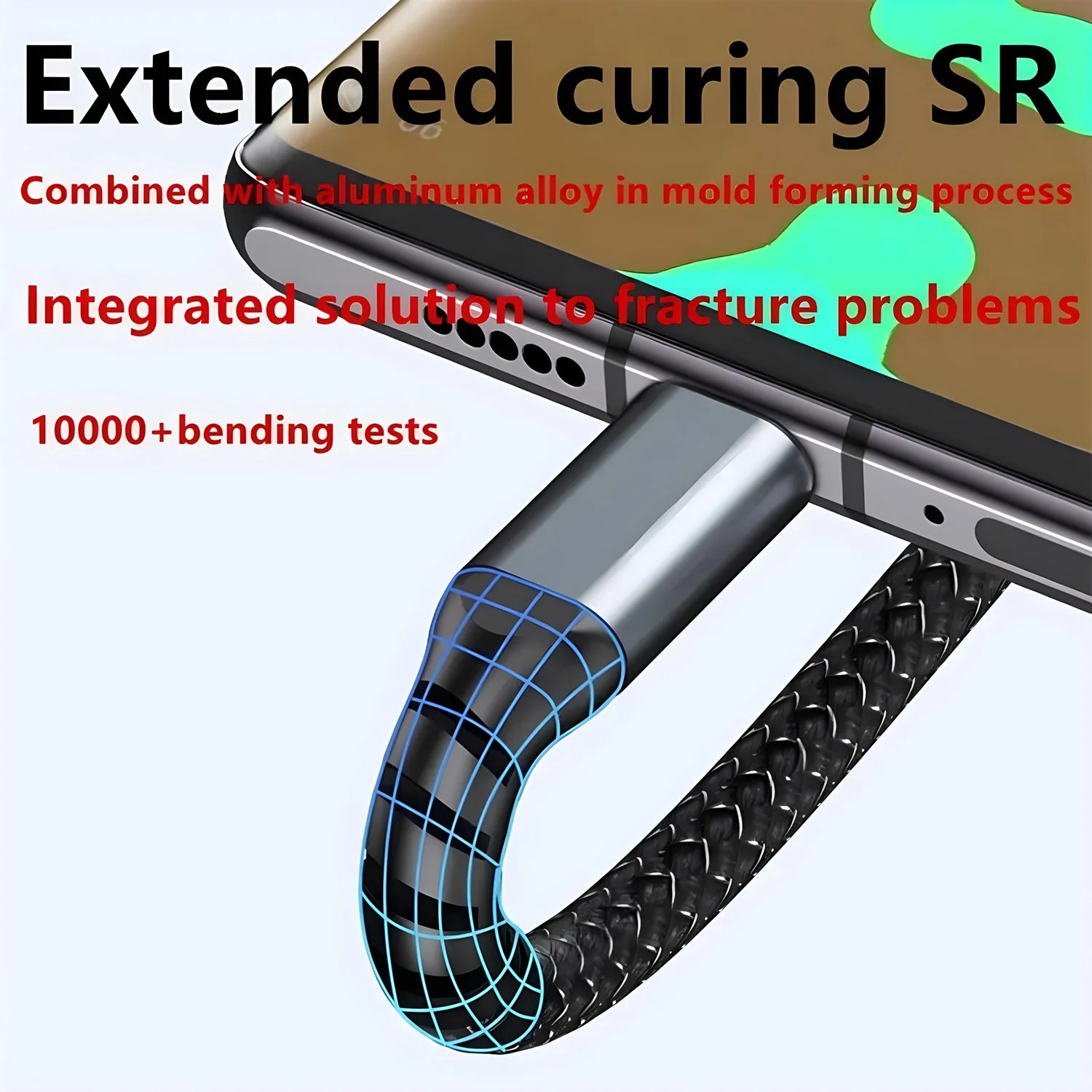 100W 3-in-1 Fast Charging Cable – USB, Type-C & Micro USB