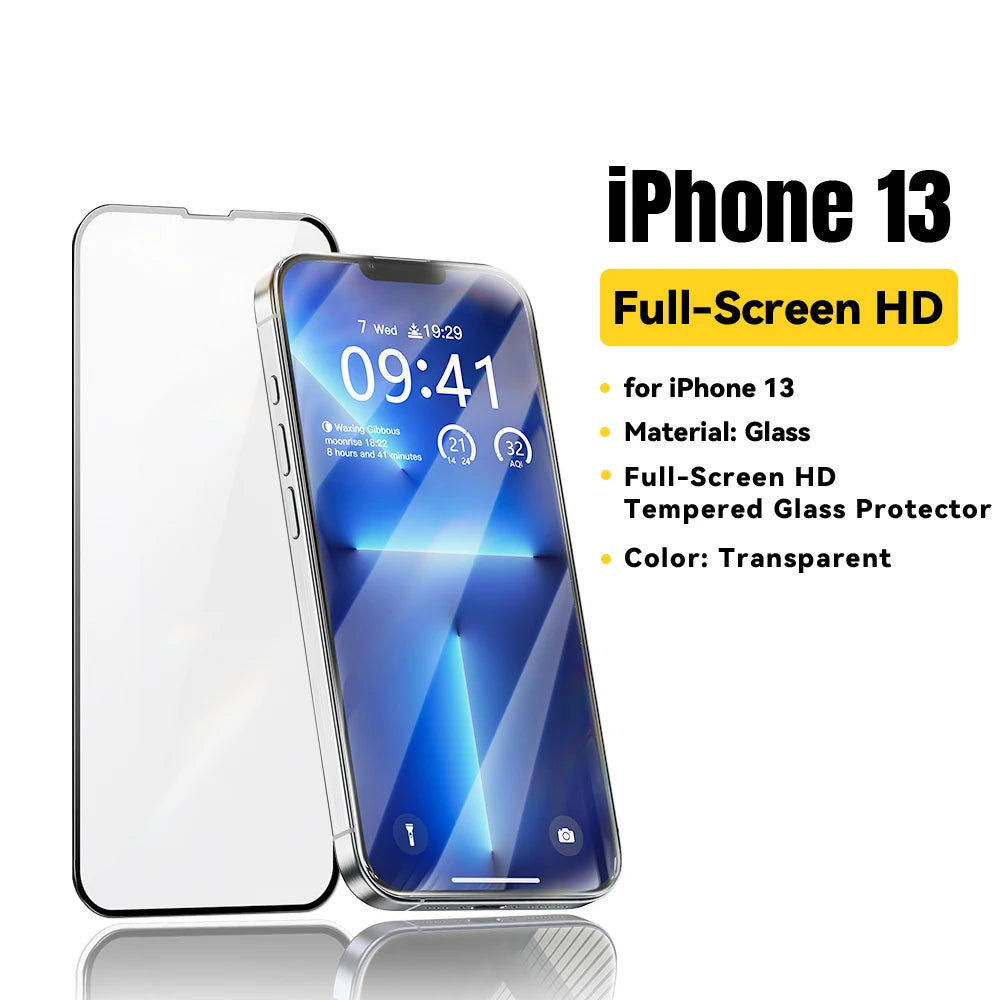 Essager Screen Protector for iPhone 15 14 13 Pro Max Ultra Slim Dustproof Full Tempered Glass Protection For iPhone 15 Pro Plus