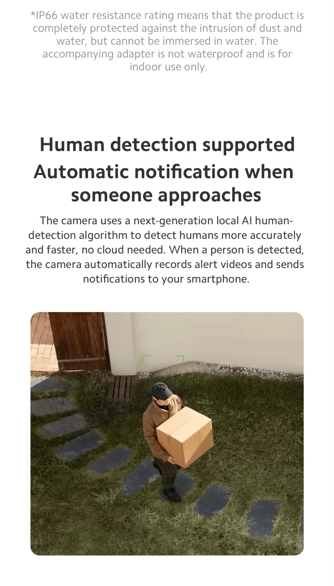 Xiaomi 2.5K HD Security Camera – Outdoor, Full-Color Night Vision, Sound & Light Alarm