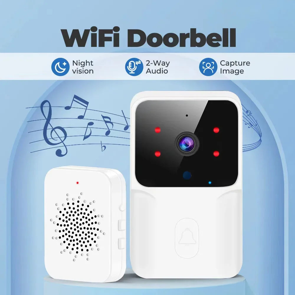 Tuya Smart Doorbell Camera – Wireless HD Video & Night Vision Security