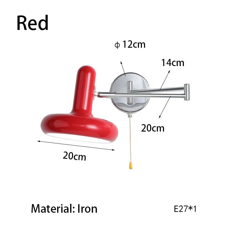 Retractable LED Wall Lamp – Sliding Bedside Lamp