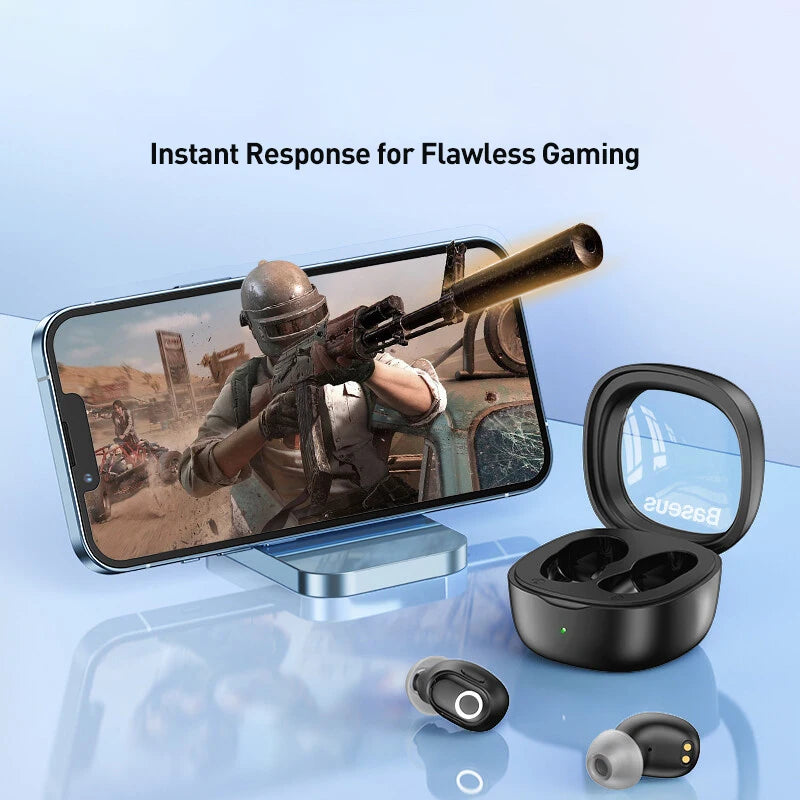 Baseus WM02 Wireless Earphones – TWS, Mini, 25H Battery