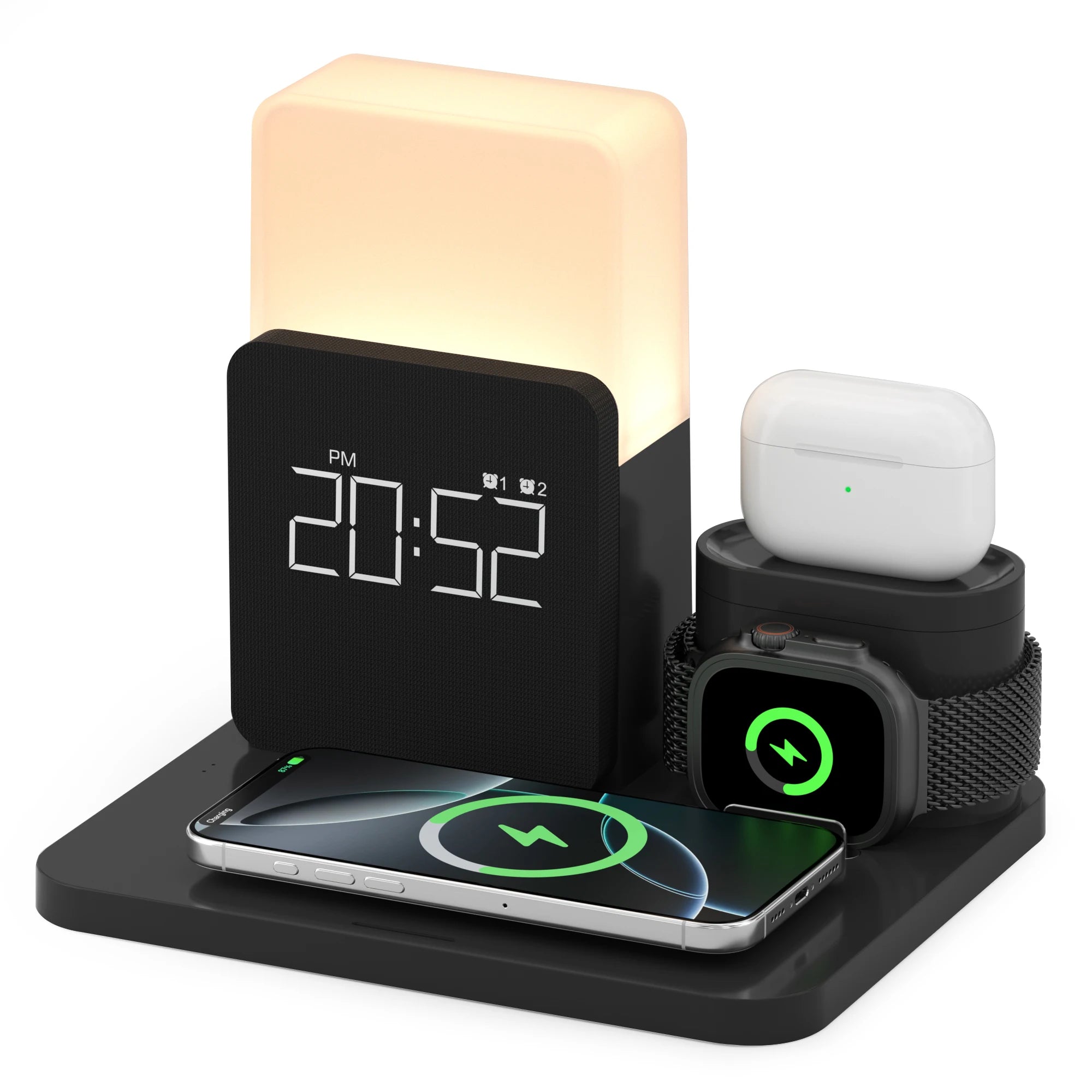 Magnetic Wireless Charging Dock – Fast Desktop Charger for Smartphones
