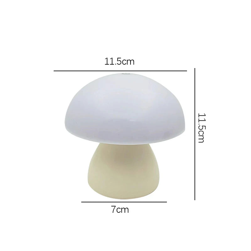Mushroom LED Night Lamp – Touch & Rechargeable