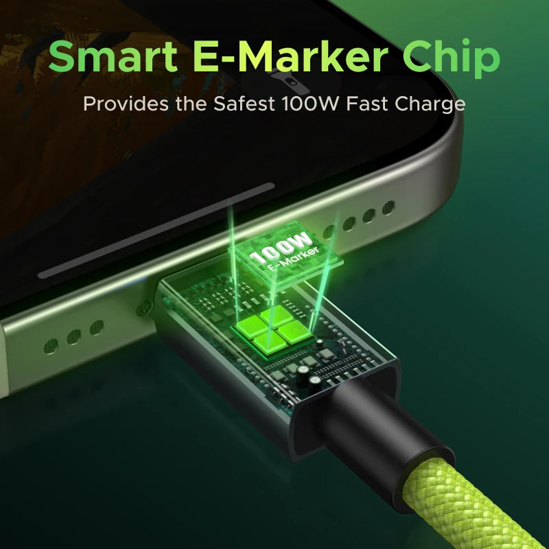 UGREEN Genshin Impact USB-C Cable – 100W Fast Charge for iPhone & Samsung