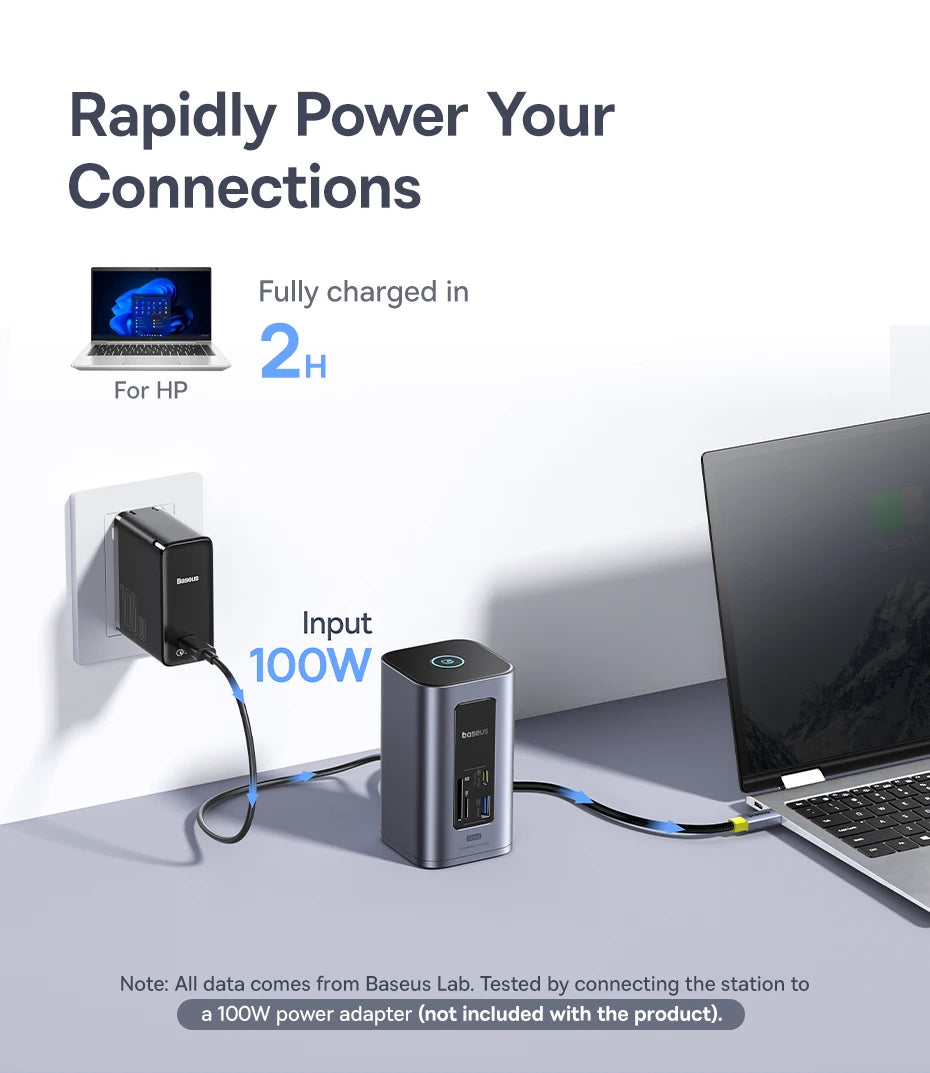 Baseus 12-in-1 USB-C Hub – HDMI 4K & PD 100W