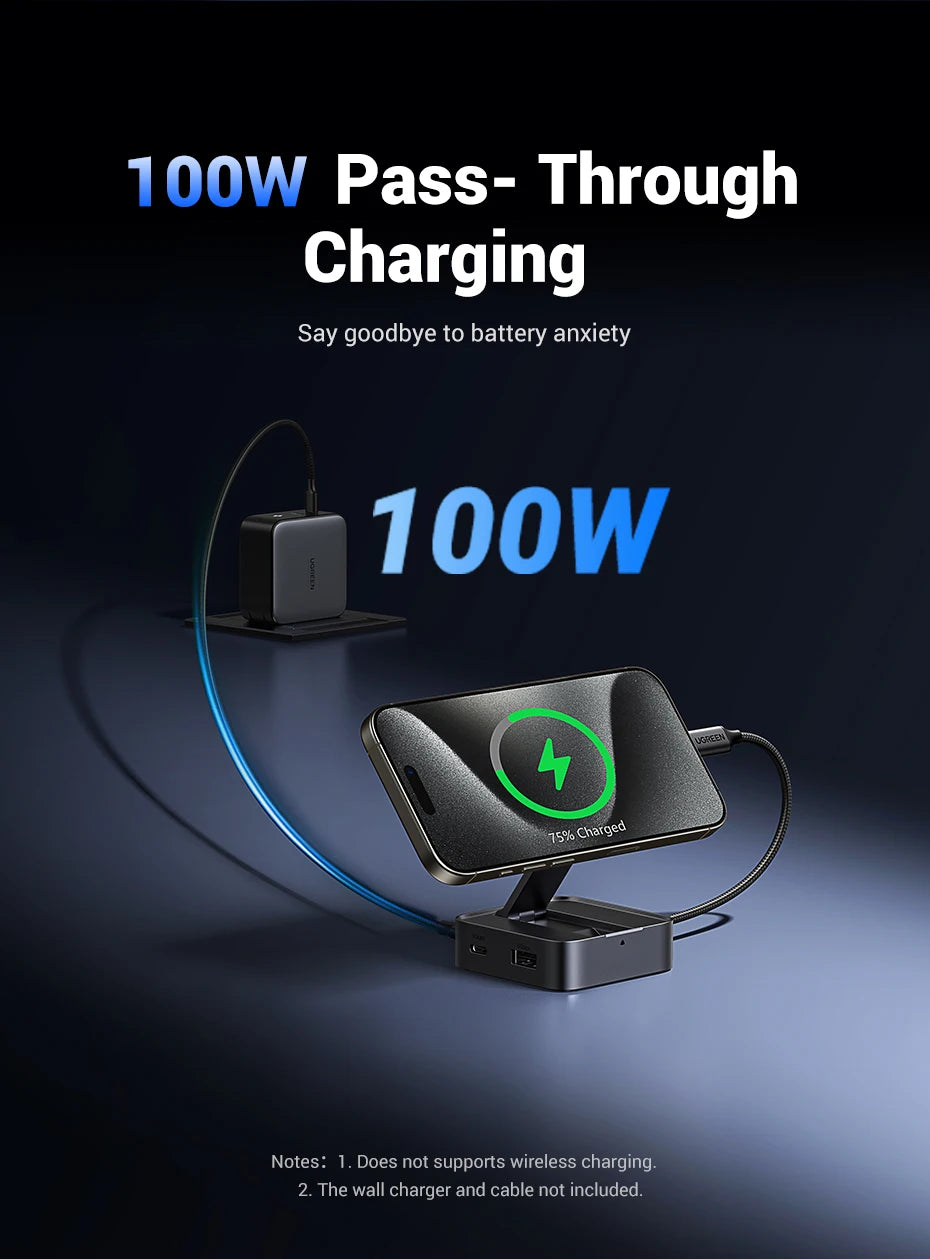 UGREEN USB-C Hub – 4K HDMI, PD 100W, USB 3.0