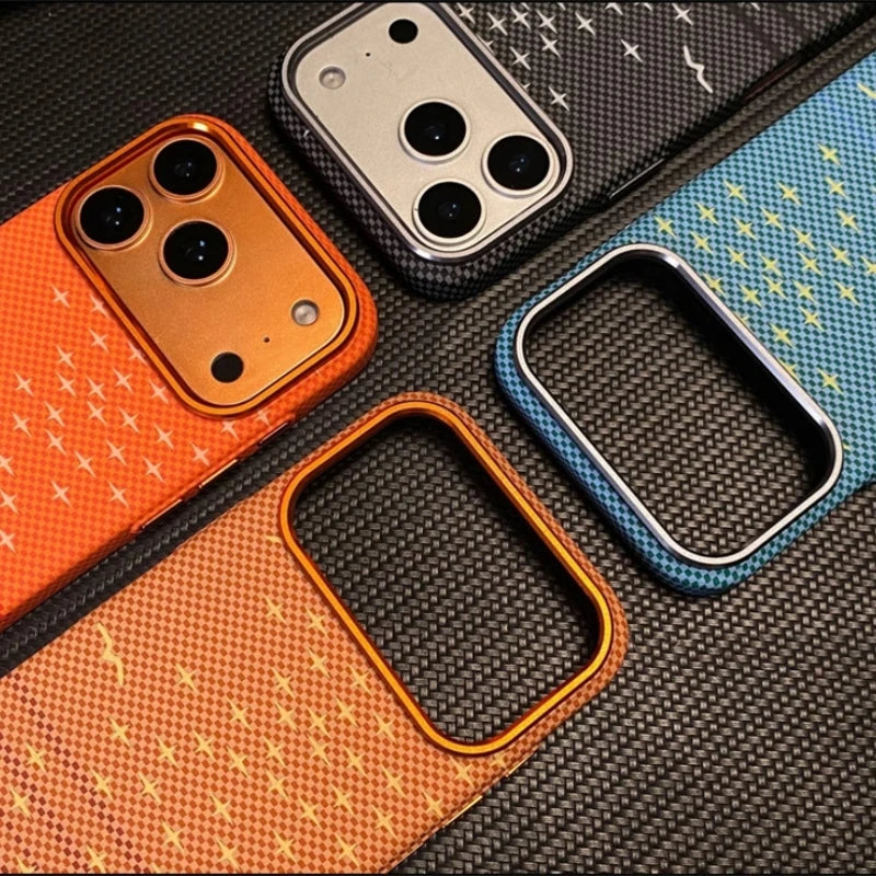 Luxury Carbon Fiber MagSafe iPhone Case – Shockproof