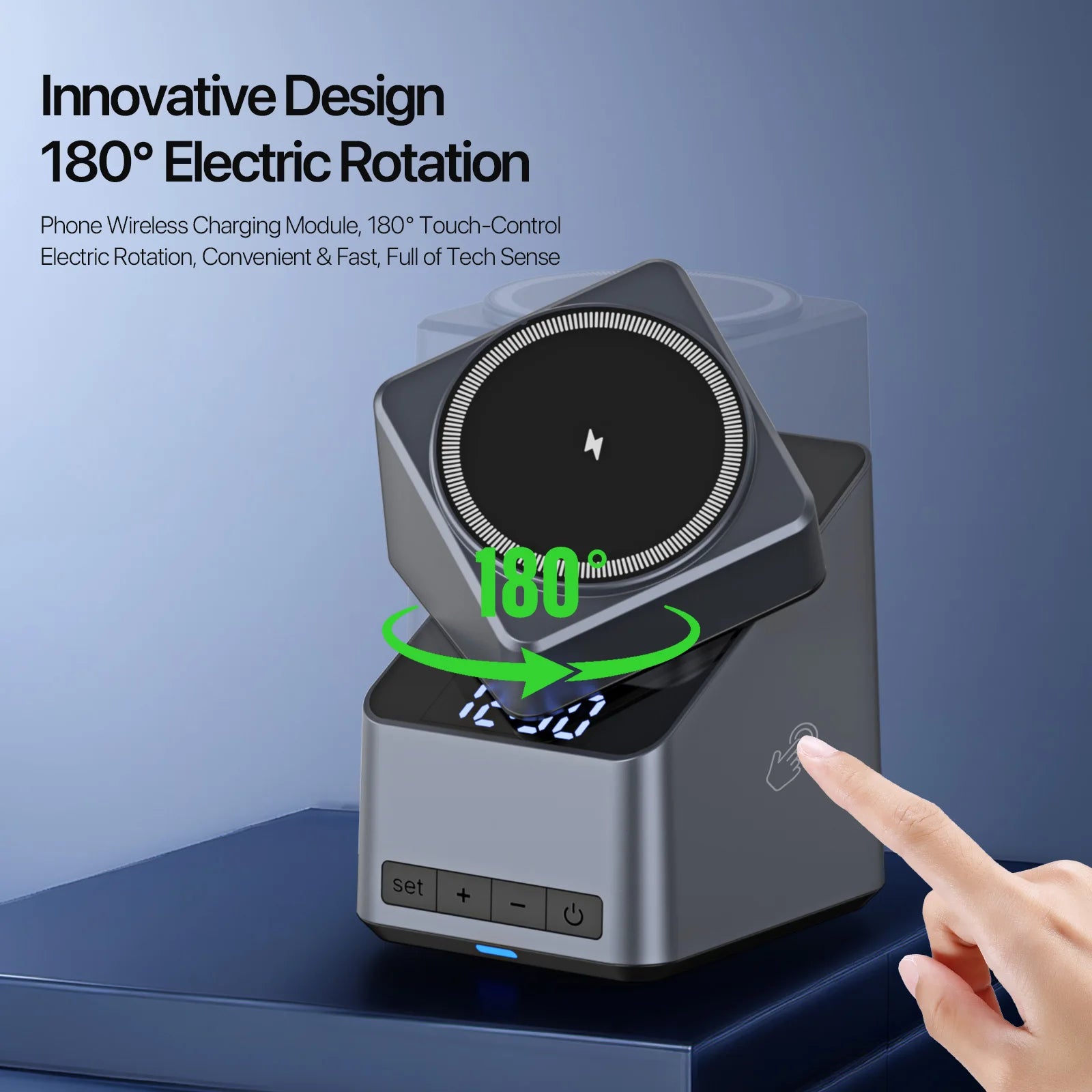 4-in-1 Magnetic Auto-Rotation Wireless Charger – iPhone, Apple Watch & AirPods