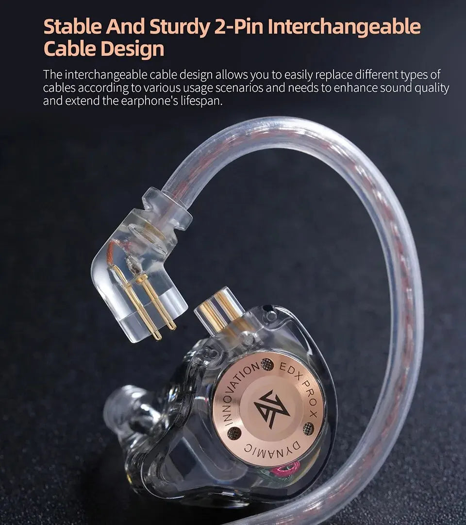 KZ EDX PRO X In-Ear Earphones – HiFi Stereo Bass