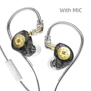 KZ EDX Pro In-Ear Earphones – HiFi Bass Wired IEM, Detachable C-Pin Cable