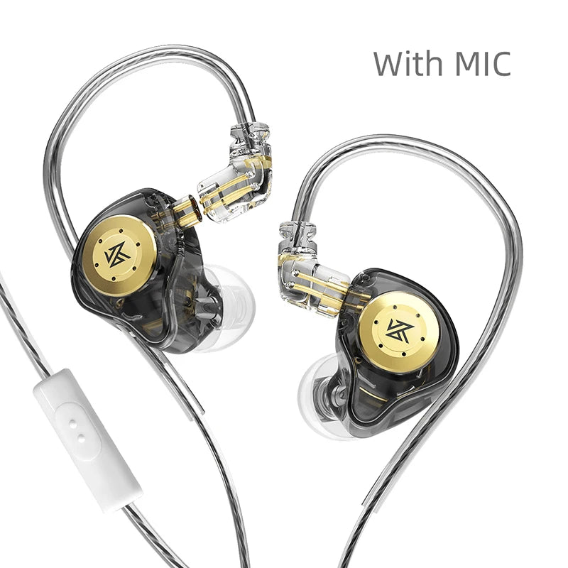 KZ EDX Pro In-Ear Earphones – HiFi Bass Wired IEM, Detachable C-Pin Cable