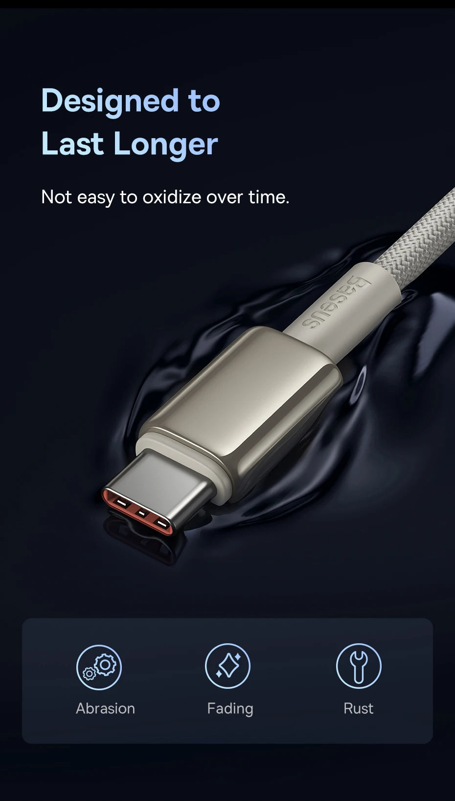 Baseus 100W USB-C Cable – Fast Charging