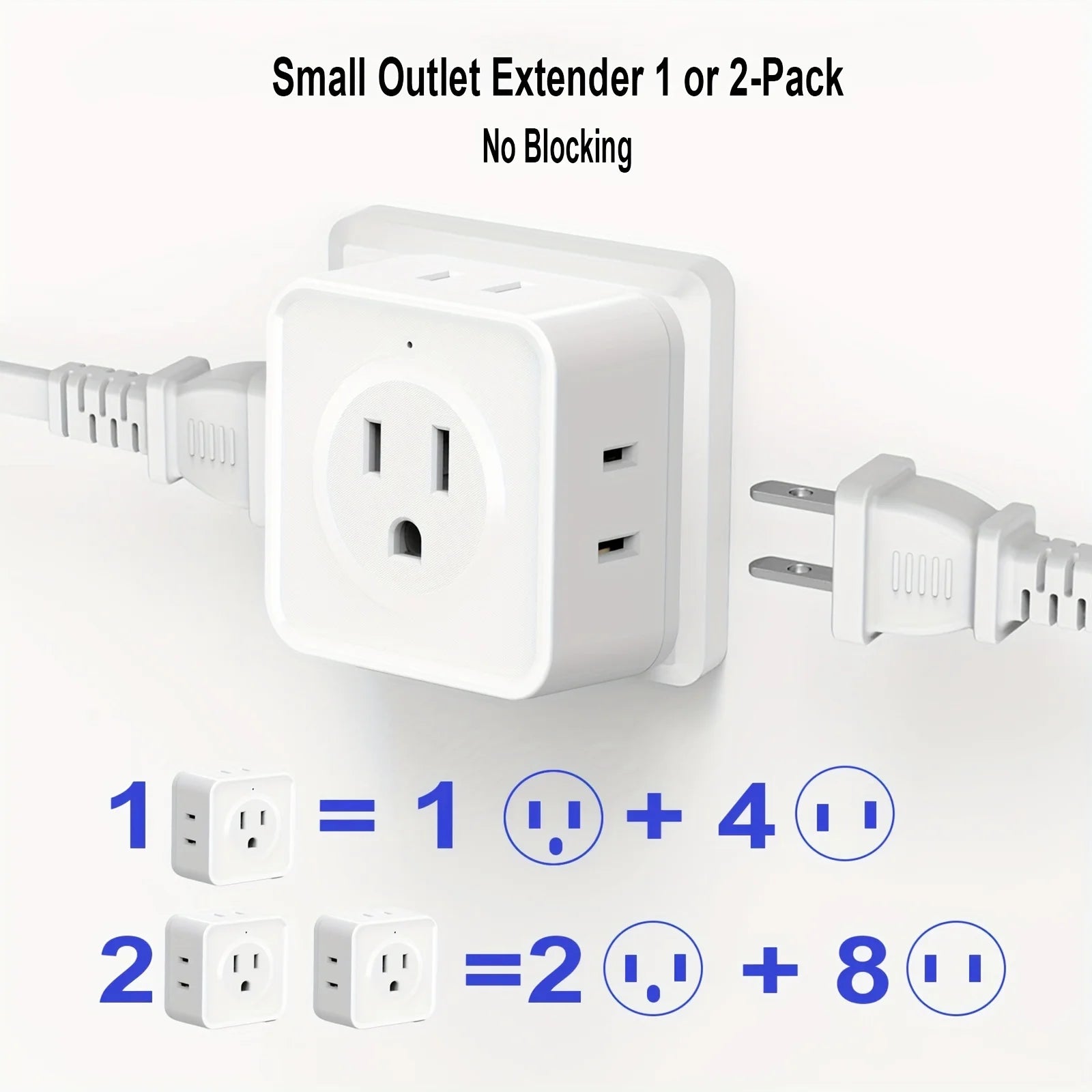 JcBlaon – Multi-Plug Outlet Splitter – 5-Way Power Expander