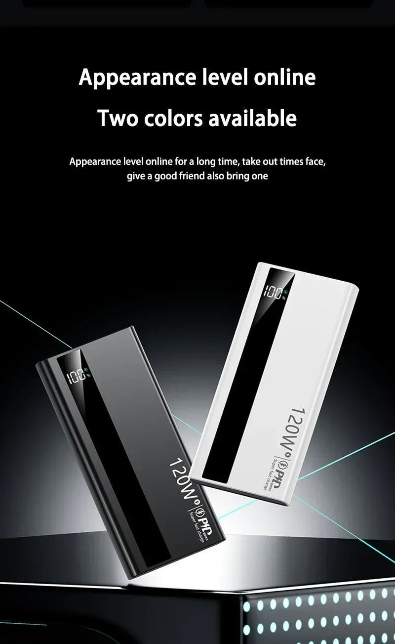 MIJIA 200000mAh Portable Charger – 120W Fast Power Bank for Phones