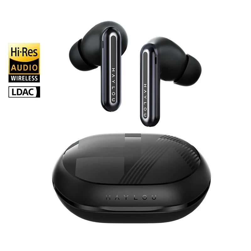 HAYLOU Mori Pro ANC Wireless Earbuds Bluetooth 5.4 Headphones 43dB Hi-Res Audio Noise Cancellation 6 Mics Earphones 28Hrs