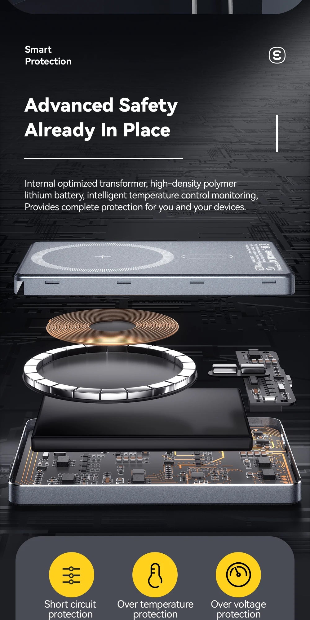 5000mAh Slim MagSafe Power Bank – Essager 20W