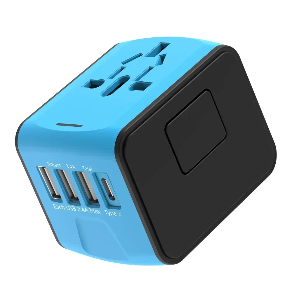 Melery Worldwide Travel Plug Adapter with USB & Type-C
