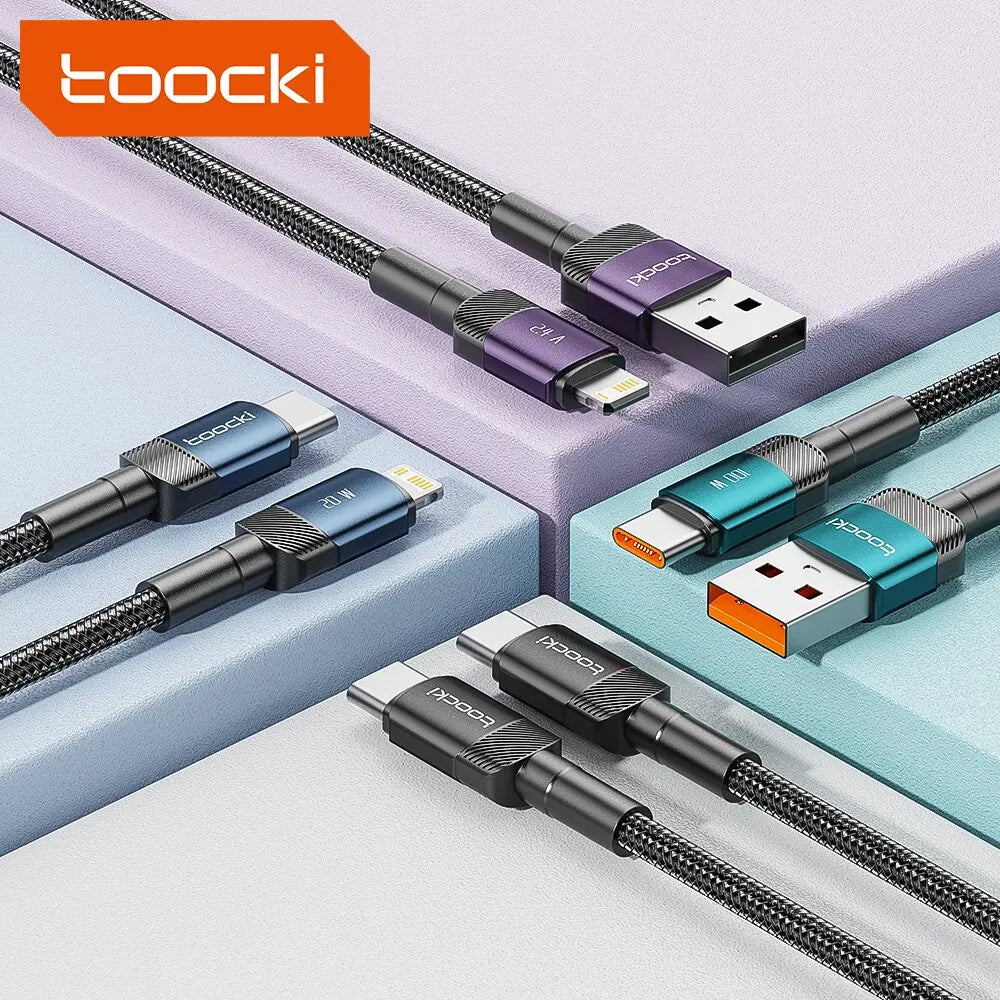 TOOCKI USB-C Fast Charging Cable – USB-C Charger Cord for Phone, Tablet & Power Bank