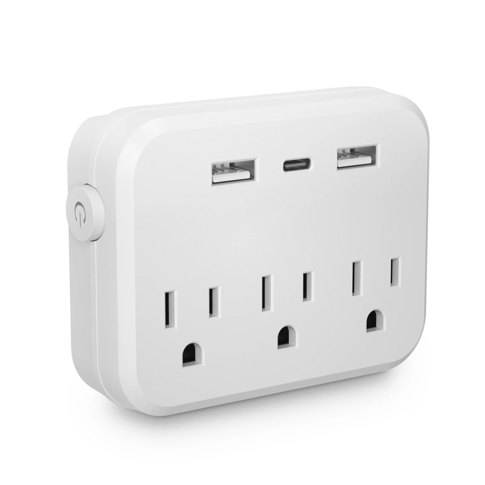 TRANSTON 6-in-1 Power Strip – AC Outlets with USB & USB-C Ports