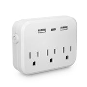 TRANSTON 6-in-1 Power Strip – AC Outlets with USB & USB-C Ports