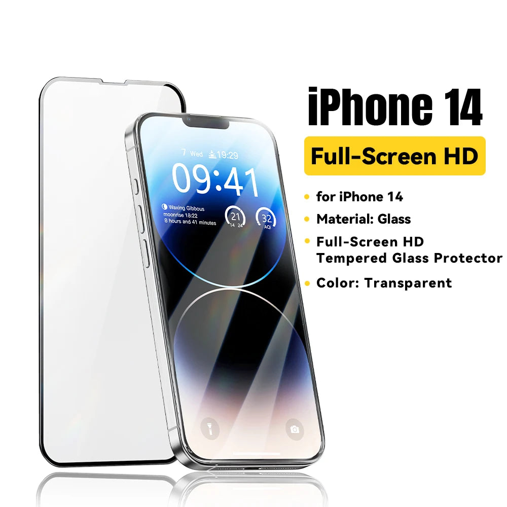 Essager Screen Protector for iPhone 15 14 13 Pro Max Ultra Slim Dustproof Full Tempered Glass Protection For iPhone 15 Pro Plus
