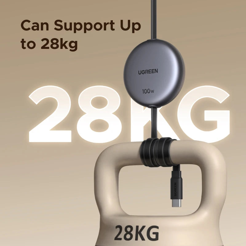 UGREEN USB-C PD Cable – Retractable Fast Charging for iPhone