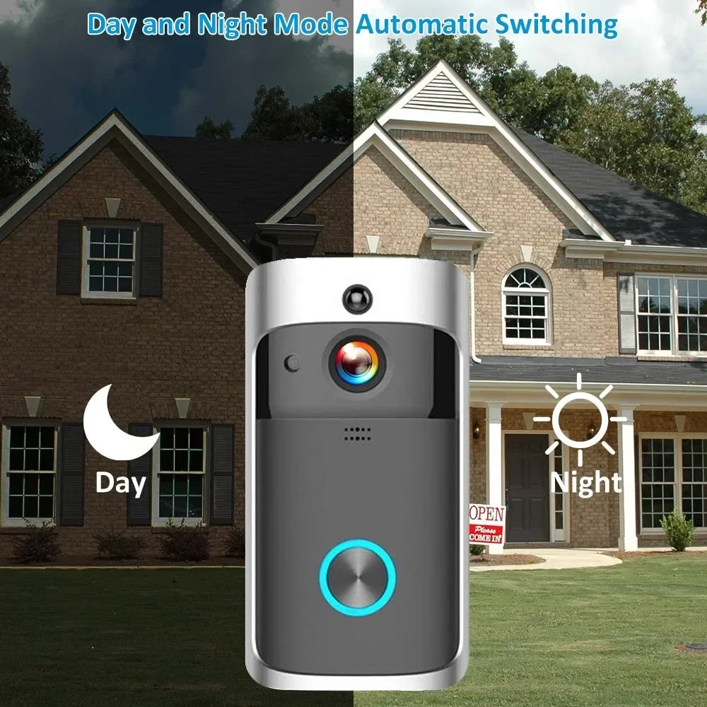 Battery-Powered WiFi Doorbell Camera – Smart Security for House
