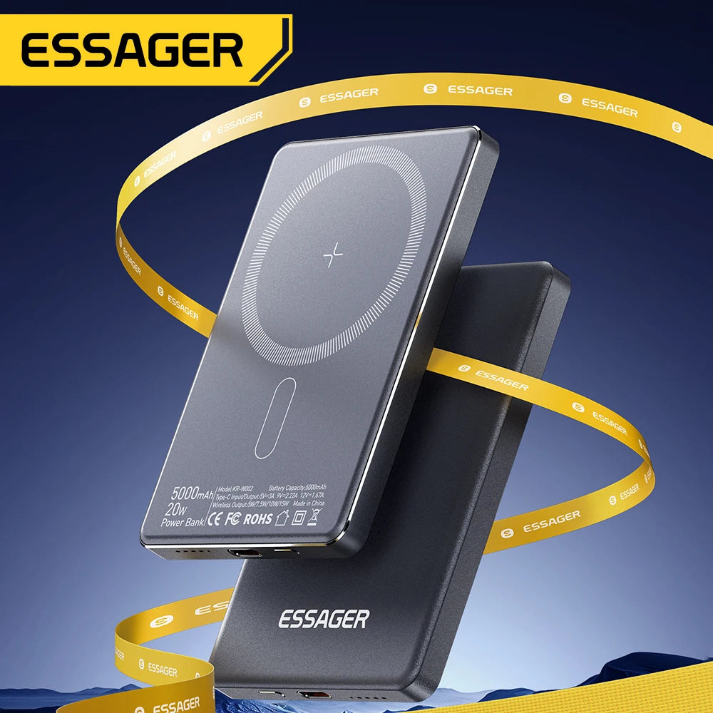 5000mAh Slim MagSafe Power Bank – Essager 20W