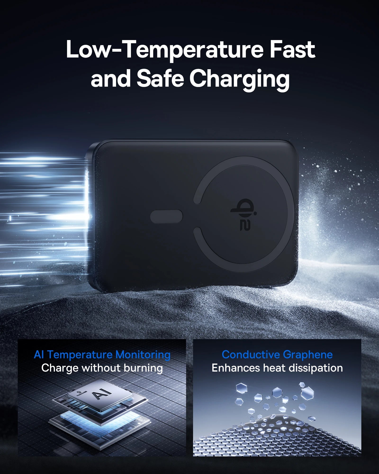 Baseus Qi2 Magnetic Power Bank 10000mAh – Fast Wireless & Wired Charging