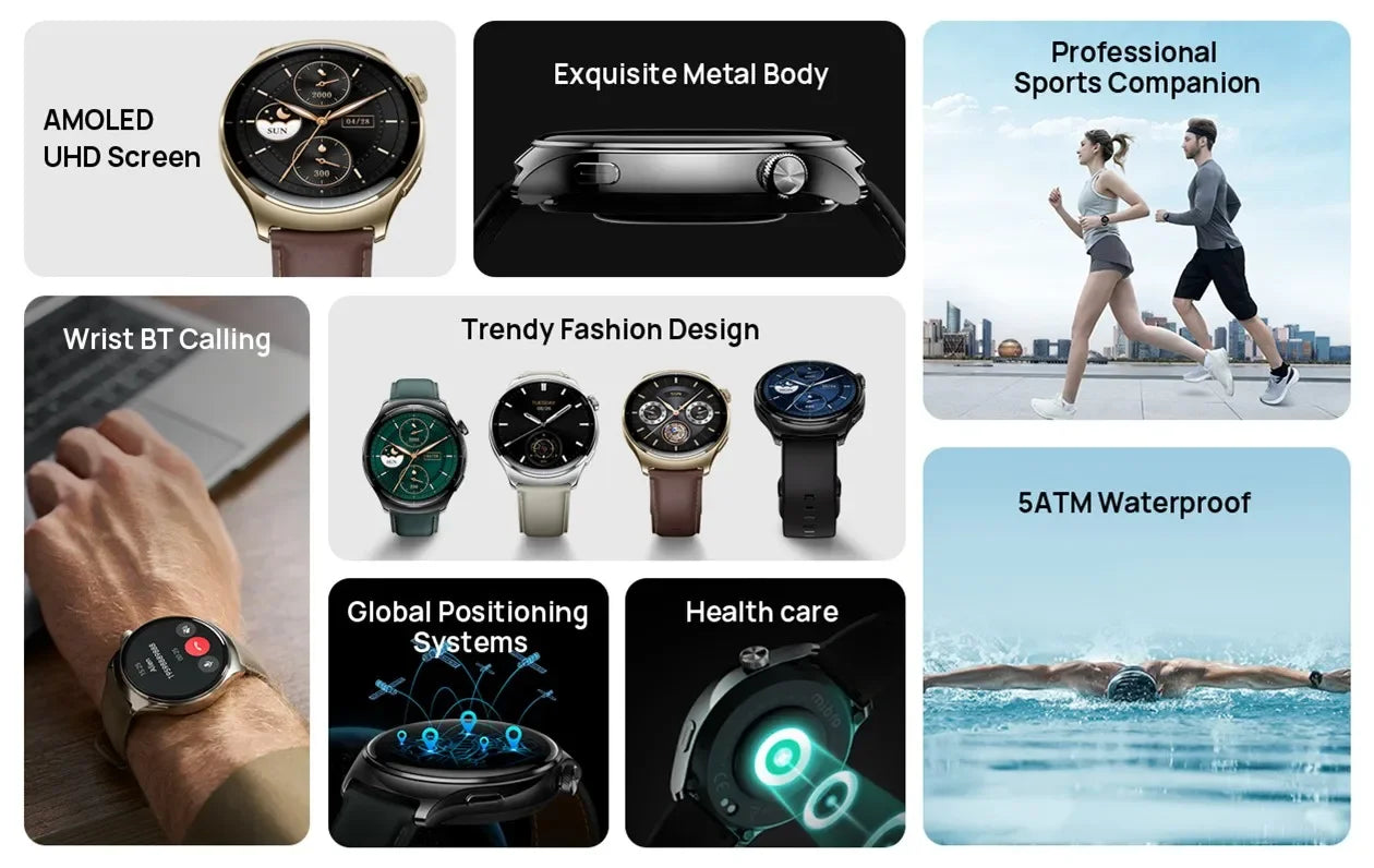 Mibro Lite 3 Pro Smartwatch – AMOLED Display, GPS & Bluetooth Calling